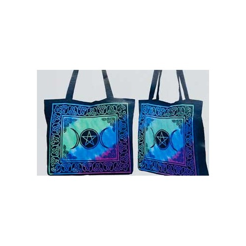 Triple Moon Pentacle Tote Bag for Everyday Use