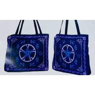 15.5 x 17.5 Cotton Pentagram Tote Bag