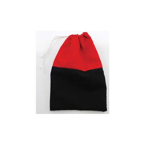 Reversing Red & Black Cotton Bag