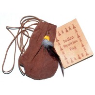 Brown Medicine Dream Bag 3" Native American Style