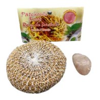 Patchouli Root with Rose Quartz for Relationship Strength