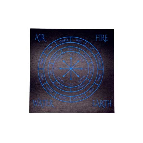 Tablero de Péndulo Zodiacal Azul de 8 pulgadas Adivinación