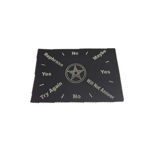 Pentagram Pendulum Mat 8 x 12 Inches - Divination Tool