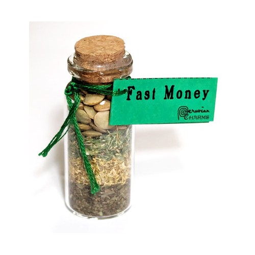 Fast Money Pocket Spell Bottle