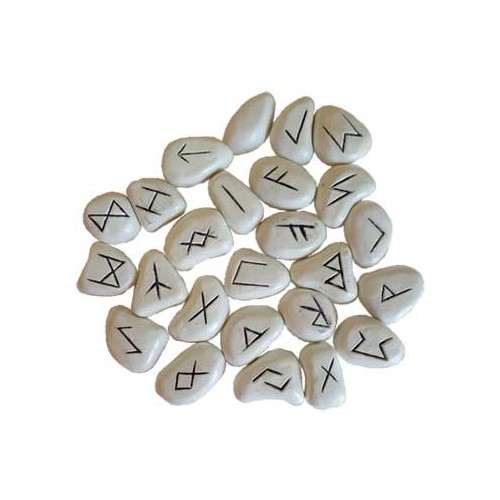 White Resin Rune Set