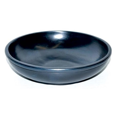 Black Stone Scrying Bowl and Smudge Pot