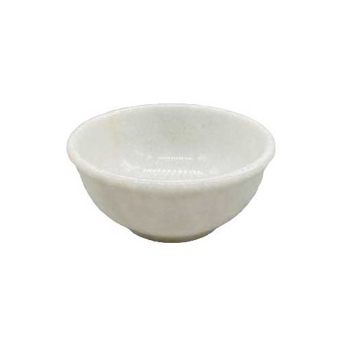 4 Inch White Marble Scrying Bowl for Rituals