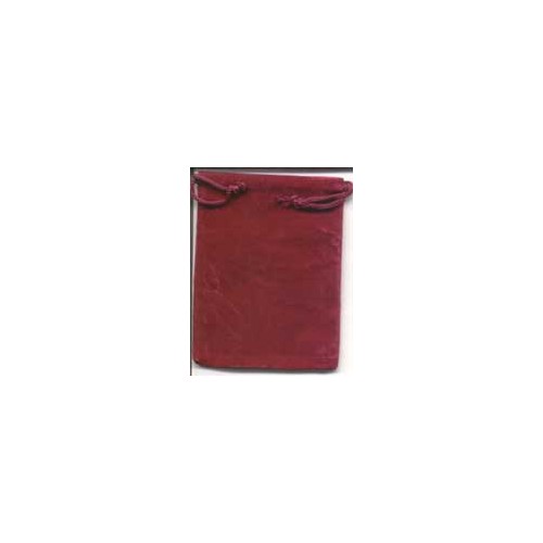 Burgundy Velveteen Pouch Magical Storage