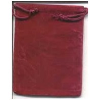 Burgundy Velveteen Pouch Magical Storage