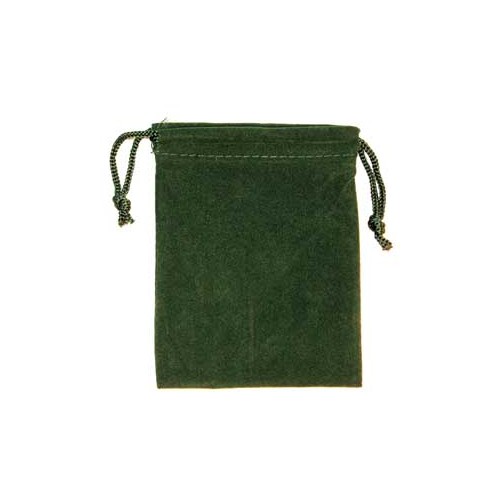 Green Velveteen Money Bag