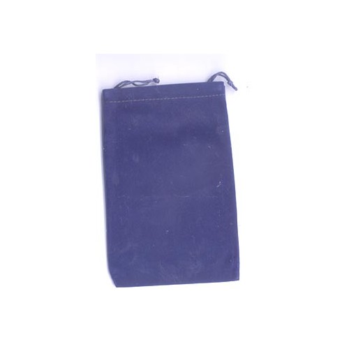 Blue Velveteen Pouch for Charms and Crystals