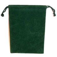 Green Velveteen Bag for Charms and Spells