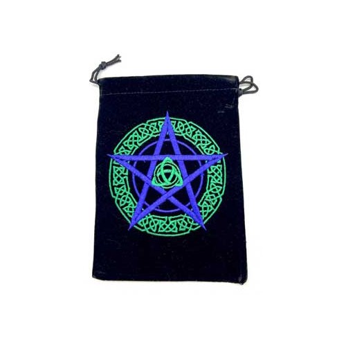 Pentagram Black Velveteen Bags Set of 10