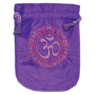 Bolsa de Terciopelo Morado Om 6\"x 8\"