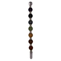 8 1/2" 7 Chakra Ball Wand for Healing