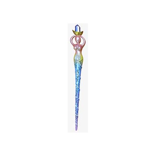 Spiral Goddess Wand 13 1/2" for Magic