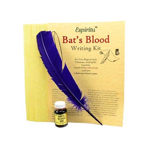 Bat's Blood Writing Kit for Magical Practices