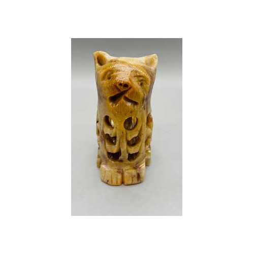 3" Cat Carving from Soapstone