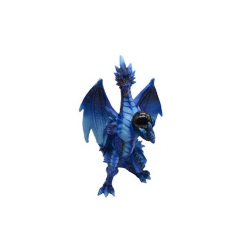 7 1/2" Blue Dragon Statue