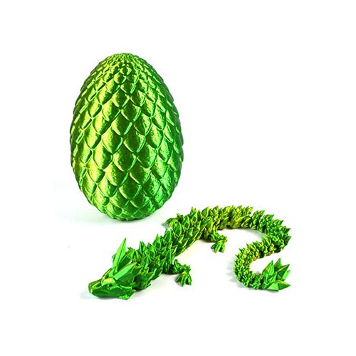 3D Printed Green Dragon Egg Collectible