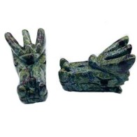 Set of 2 Dragon's Head Jasper Stones