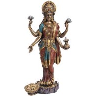 10" Lakshmi Figurine for Wealth and Prosperity