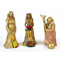 Set of 3 Mother, Maiden, Crone Figurines