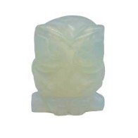 Set of 2 Opalite Owls 1.5 inches - Wisdom and Energy