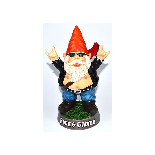 9 1/4" Rock & Gnome Statue for Whimsical Decor