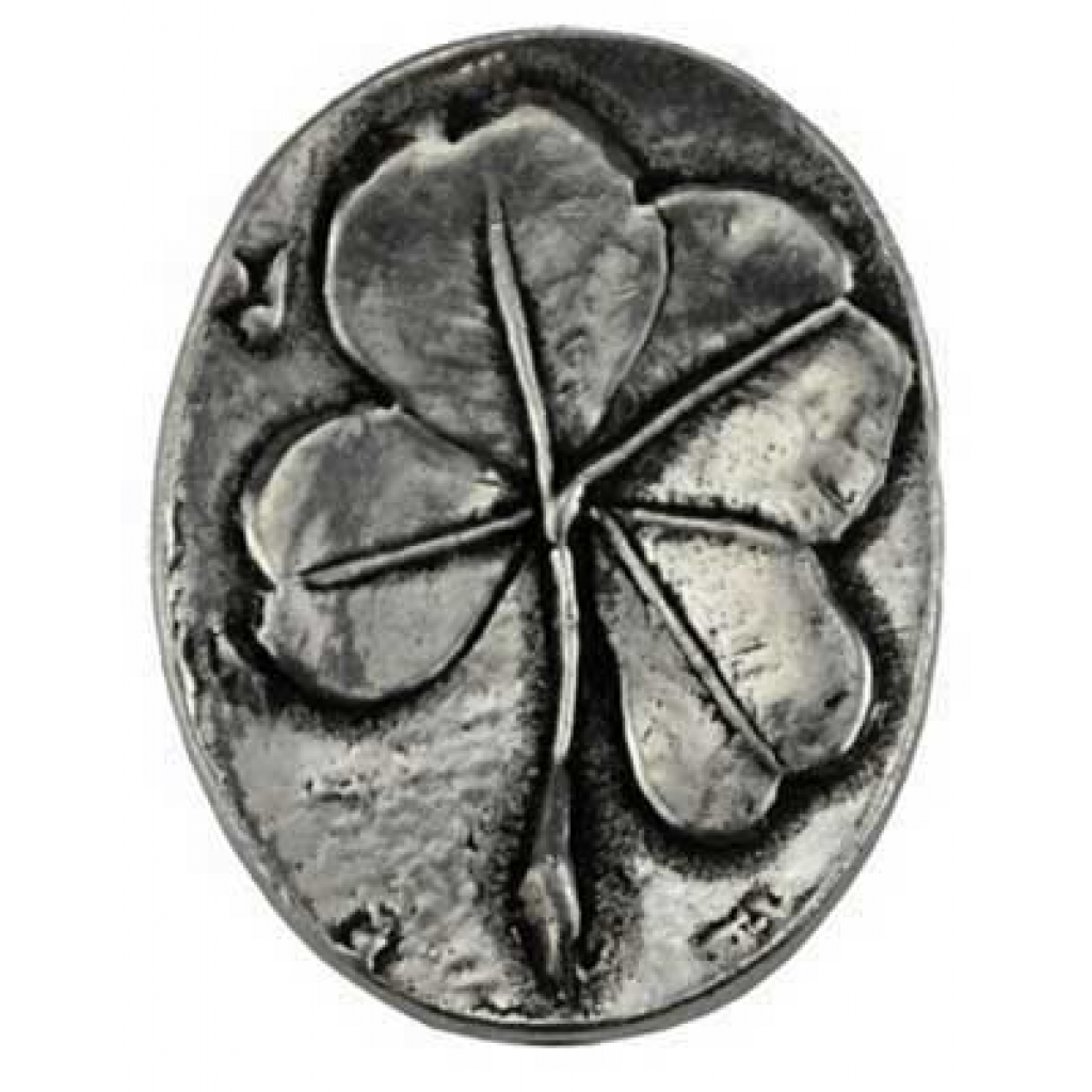 Four-Leaf Clover Pocket Stone: A Token of Good Luck