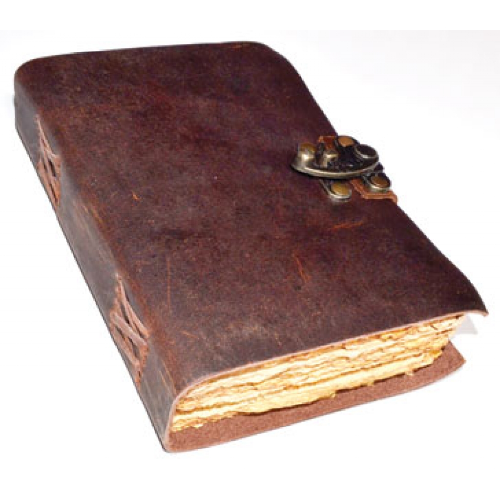 Aged Leather Journal with Latch Closure