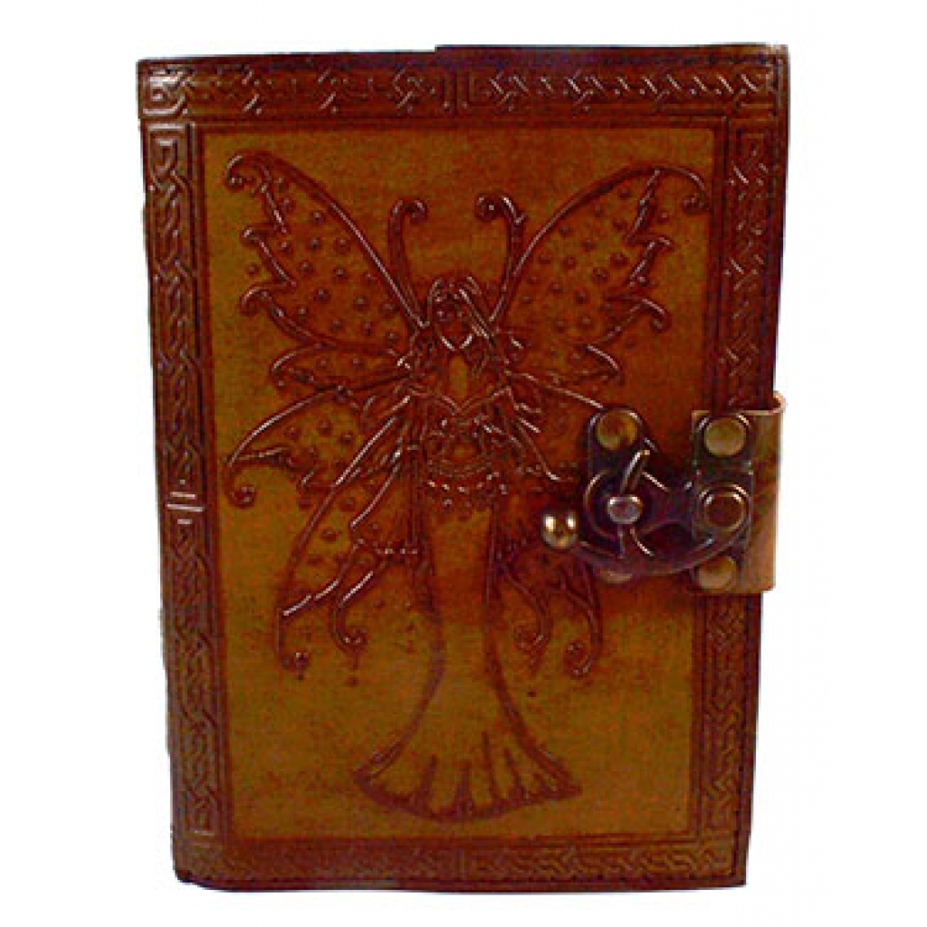 Fairy Journal with Spotted Wings - Aged Leather