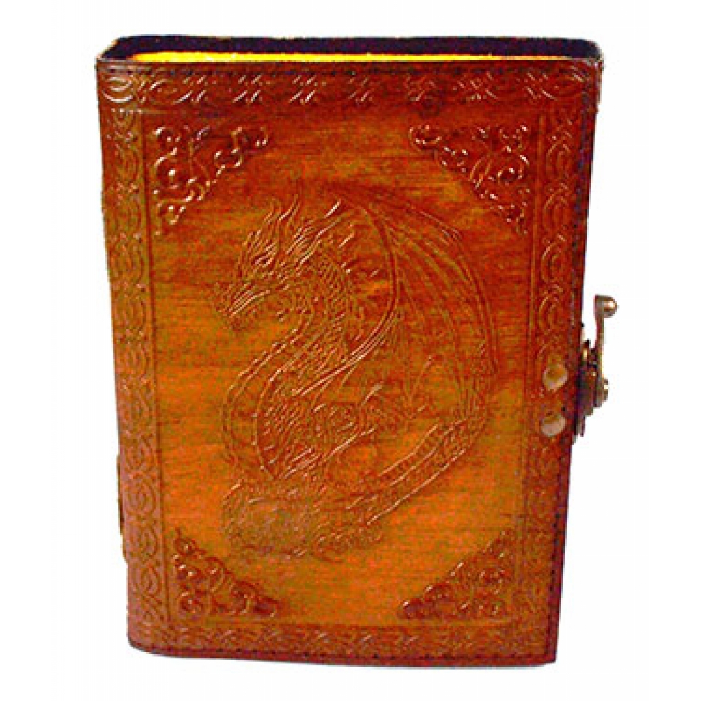 Dragon Embossed Leather Journal for Magical Inspirations