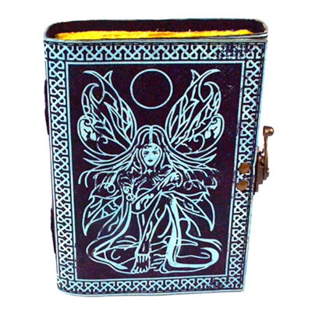 Black & Blue Fairy Journal with Aged Paper