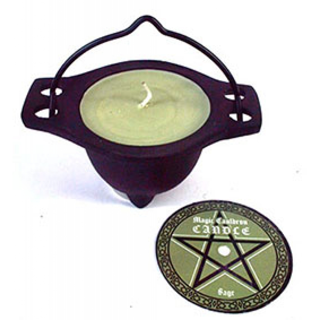 Sage Magic Cauldron Candle - Mystical Experience