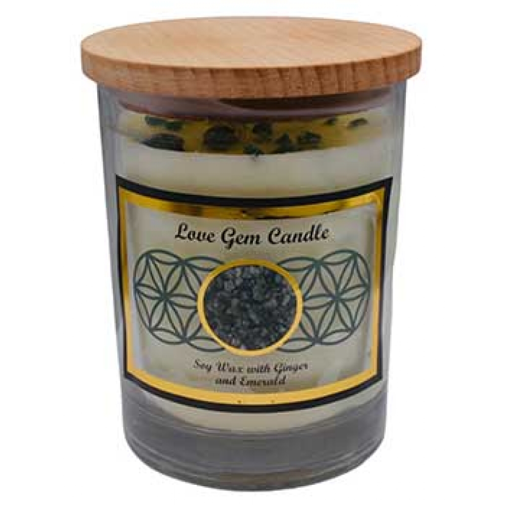 Love Gemstone Candle: Infused with Ginger Scent