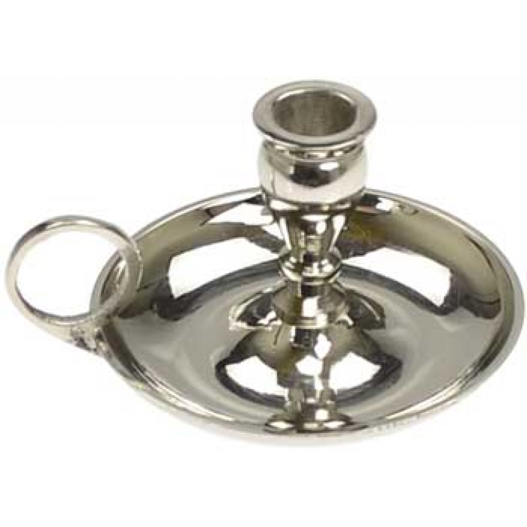 Vintage Nickel Mini Candle Holder