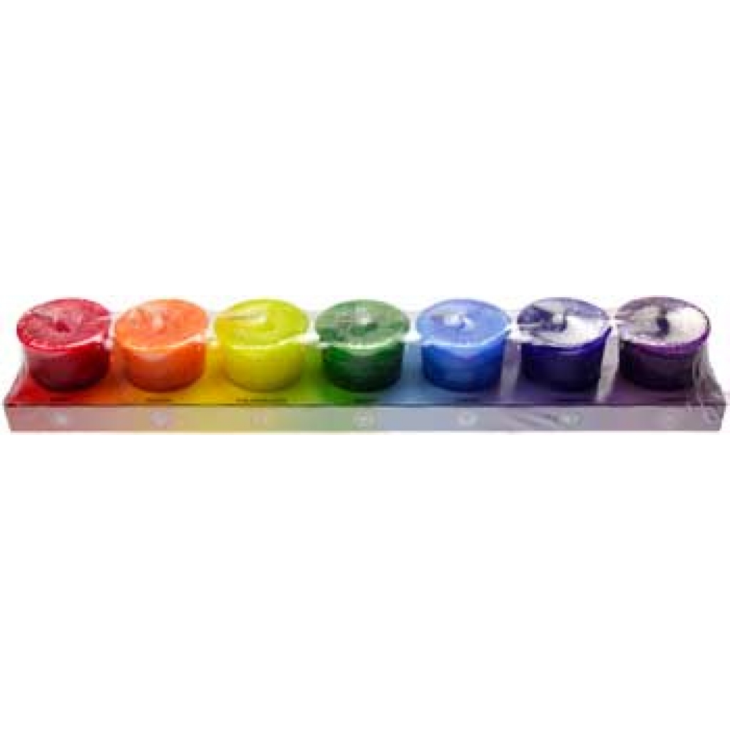 7-Pack Chakra Votive Candle Set