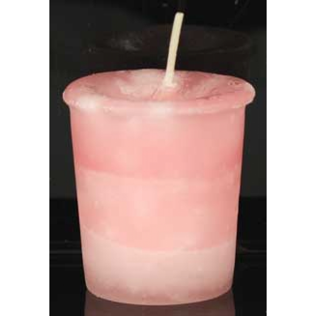 Pink Friendship Herbal Votive Candle