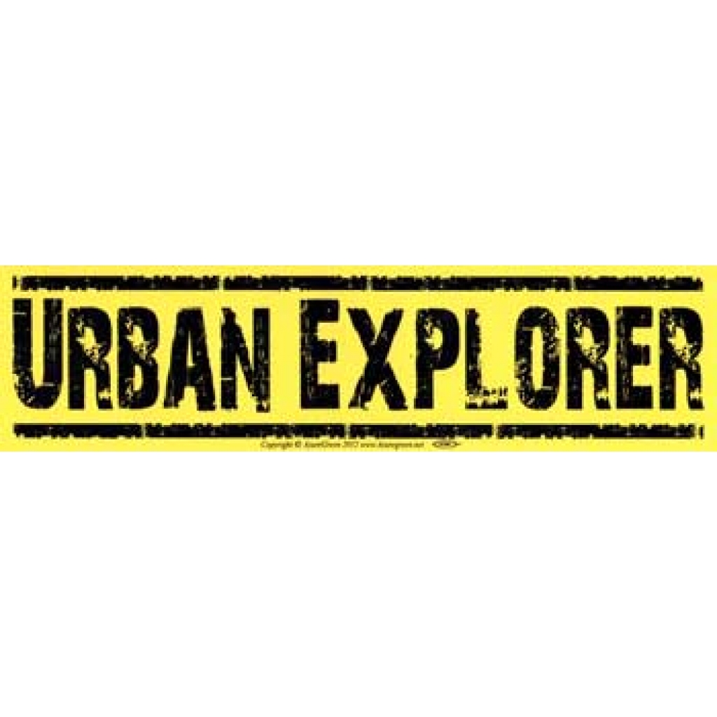 Urban Explorer Bumper Sticker