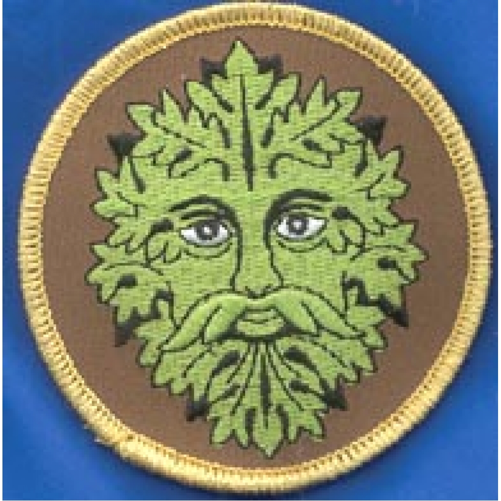 Green Man Iron-On Patch 3