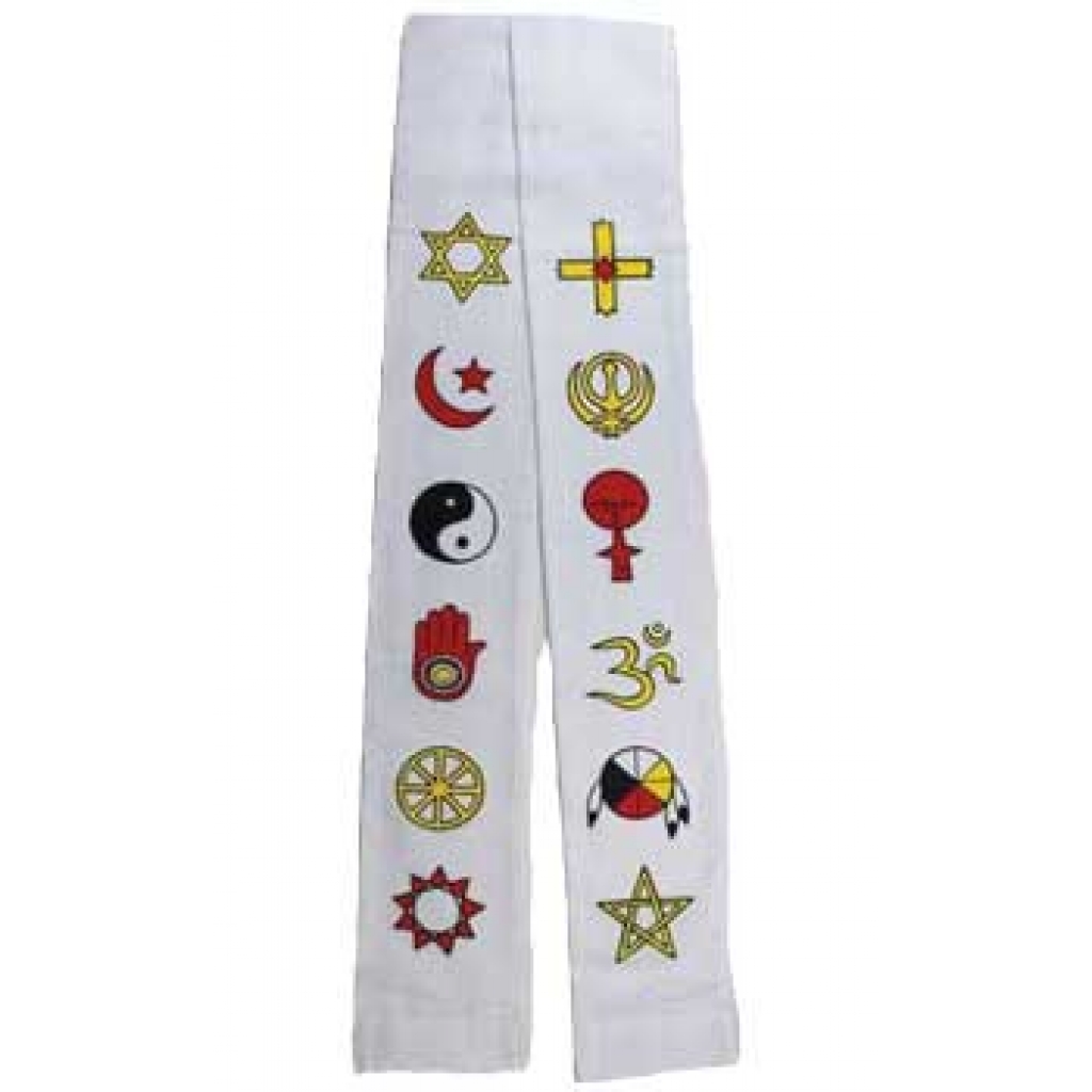 Interfaith Minister's Stole (White)