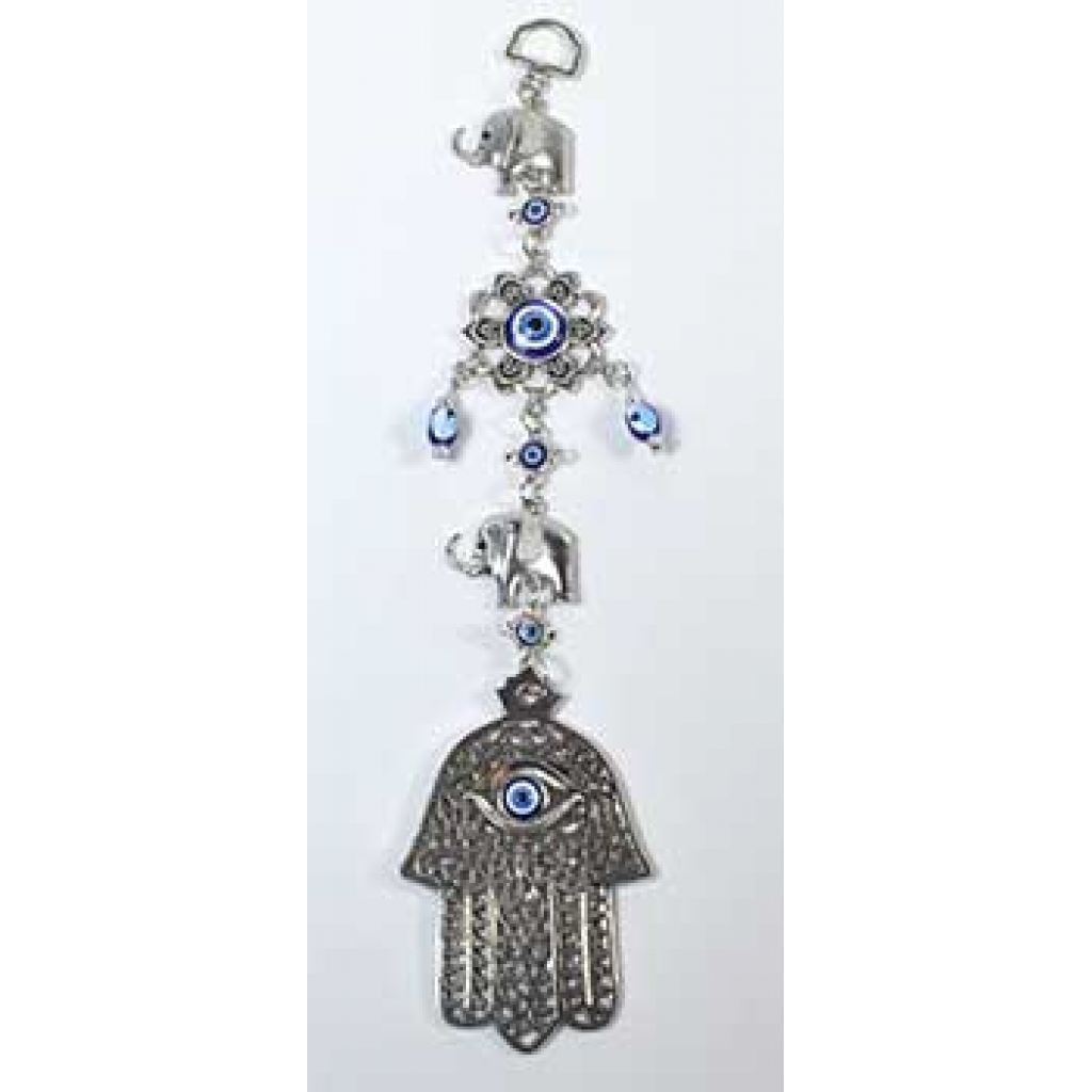 Elephant Evil Eye Wall Hanging - 10.5