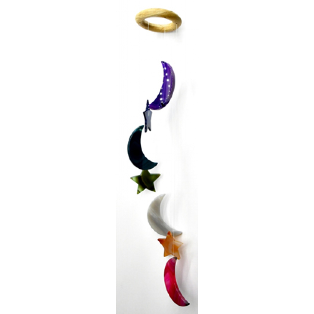 Agate Star & Moon Wind Chime