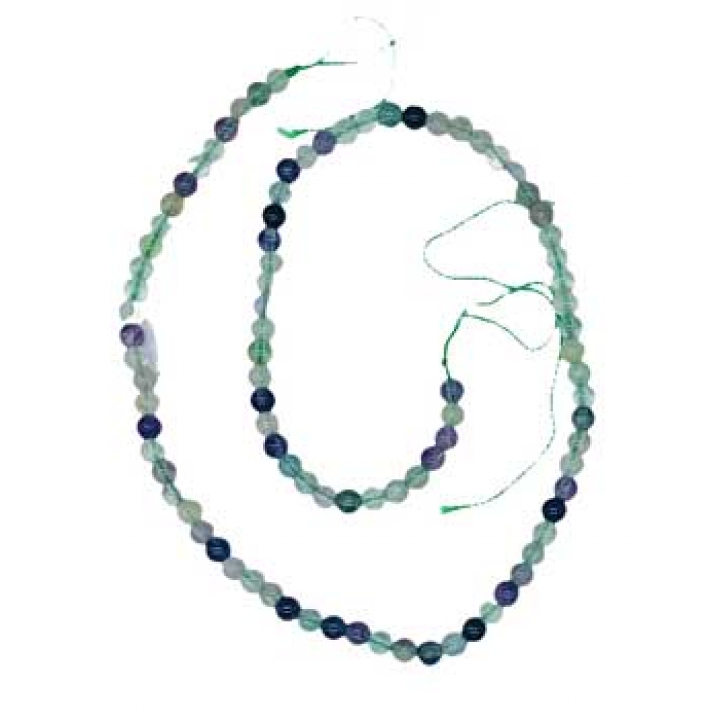 Rainbow Fluorite Beads - 4mm