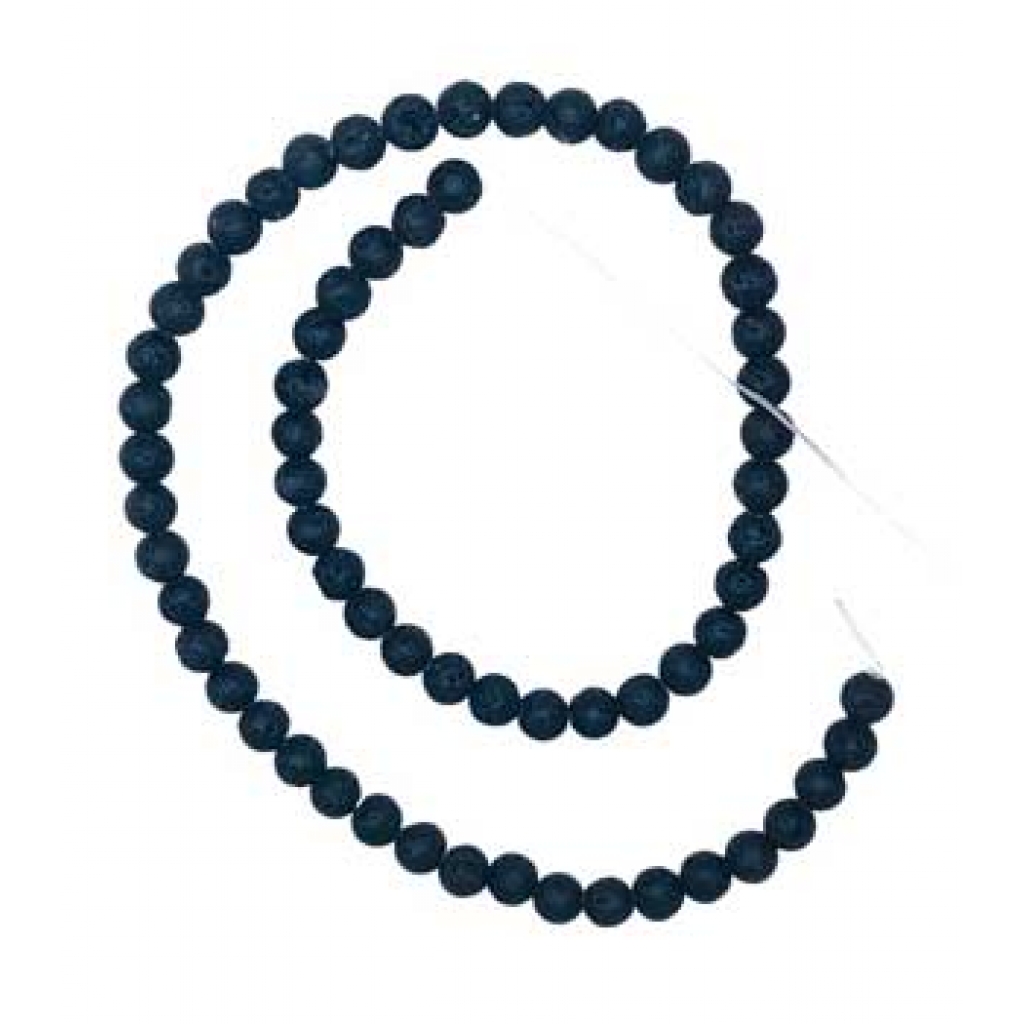 6mm Lava Beads for Jewelry Making