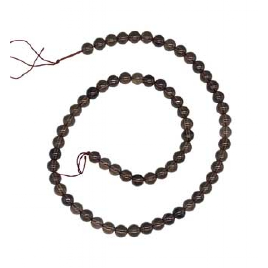 6mm Smoky Quartz Beads for Jewelry Making