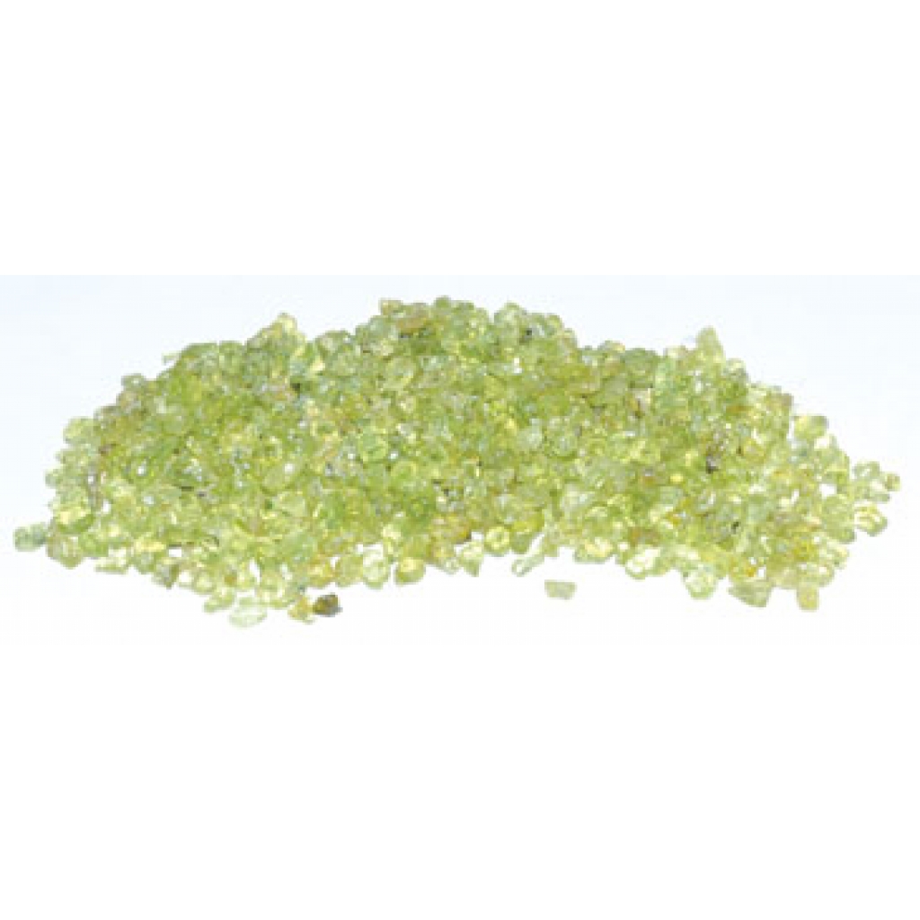 Peridot Tumbled Chips - 1 lb - 2-4mm