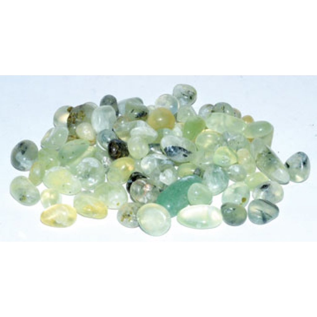 1 lb Prehnite Green Tumbled Chips (6-8mm)