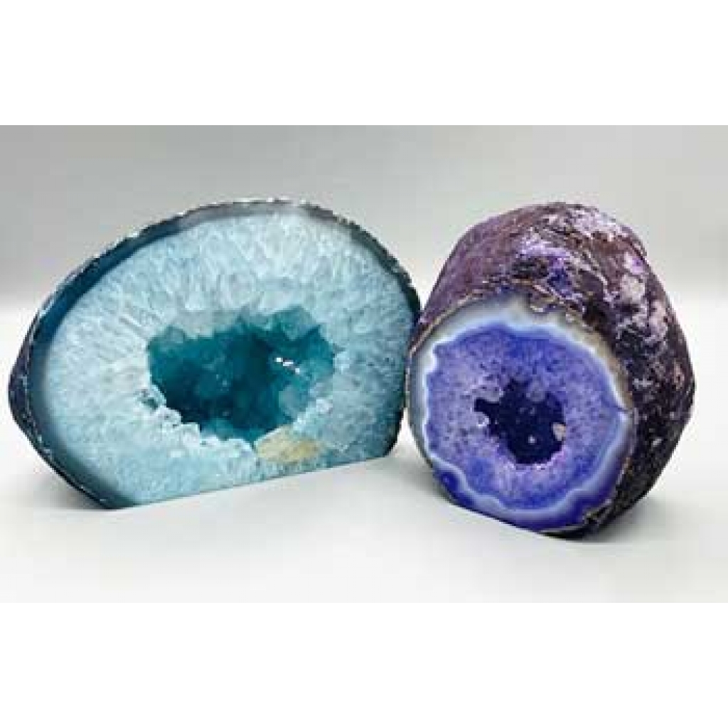 2-3 lb Dyed Agate Geode Druse